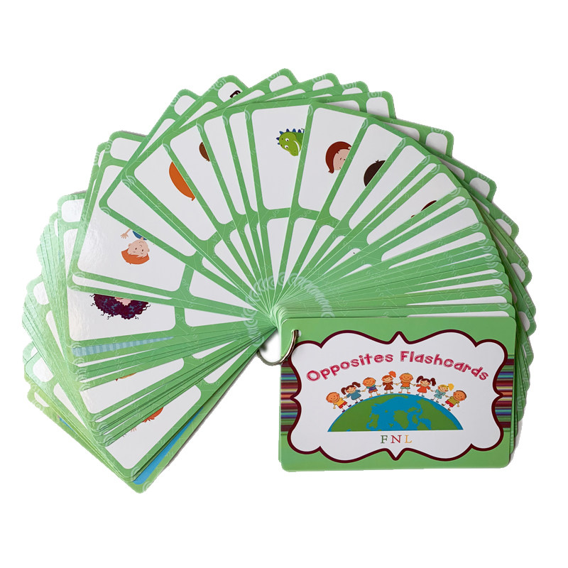 Kids Education Card - 100 карточек с противоположными словами, карточки