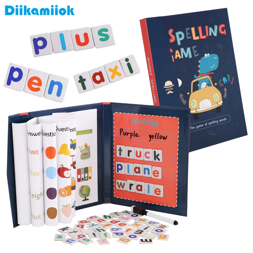 Kids Educational Games Learn English - 1 шт. Магнитные пазлы с алфавитом