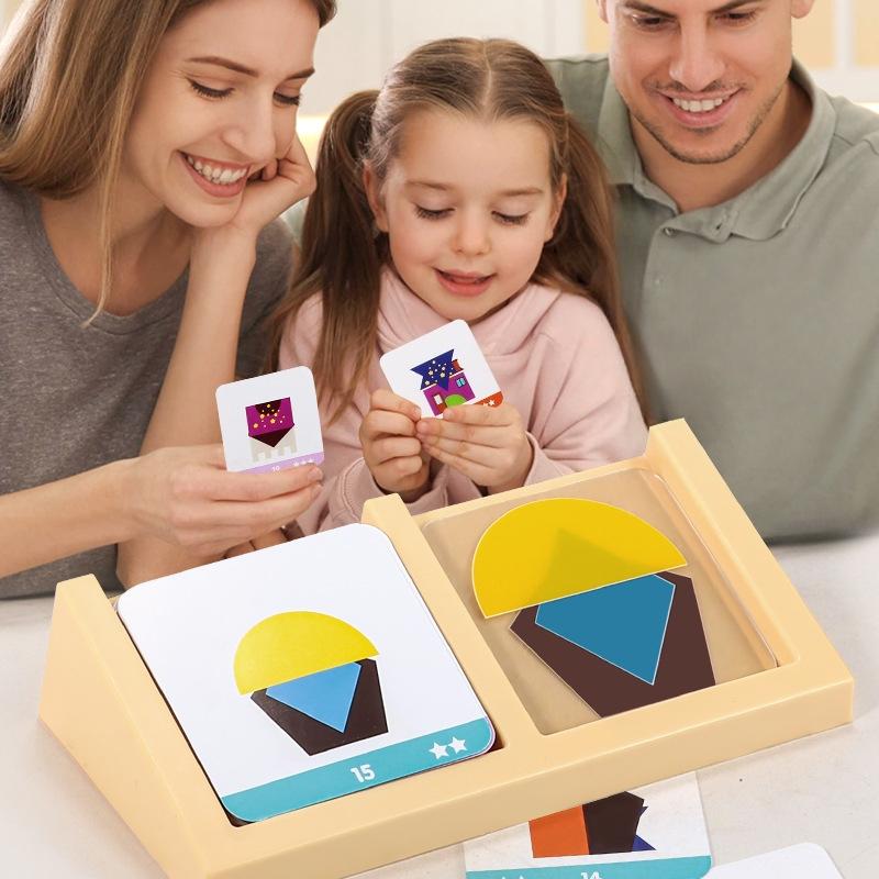 Kids Education Design - Набор развивающих логических игр «Домик»: Геометрические