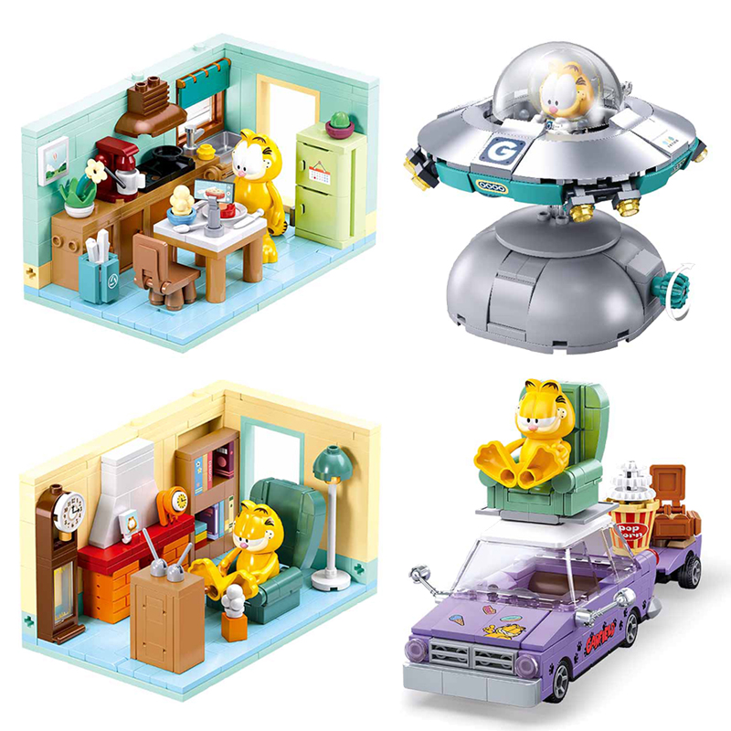Kids Education Tv Shows - 2024 конструктор SLUBAN The Garfield Show,
