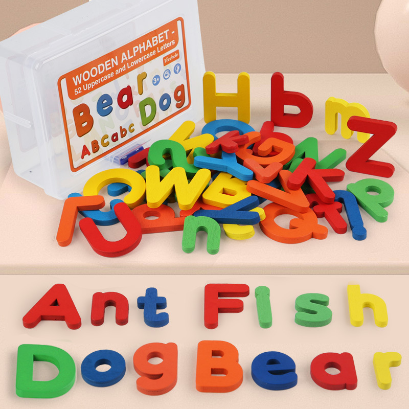 Kids Educational Games Learn English - Детские деревянные английские буквы Монтессори в