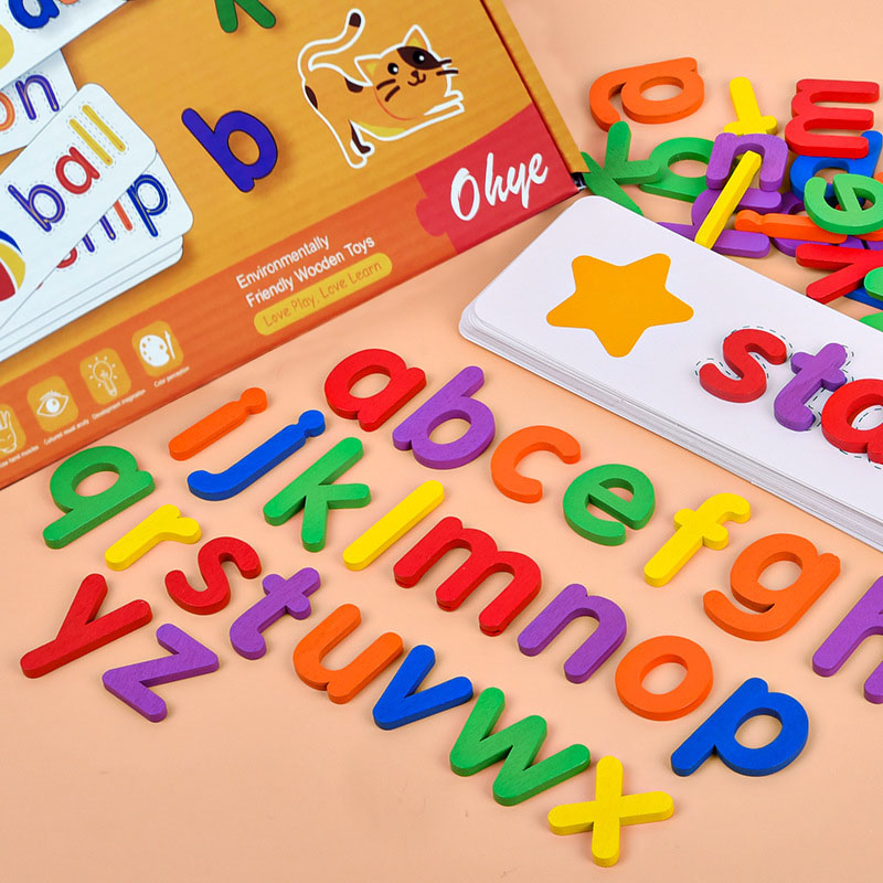 52 шт., деревянные развивающие – обзор и цена Kids Educational Games Learn English