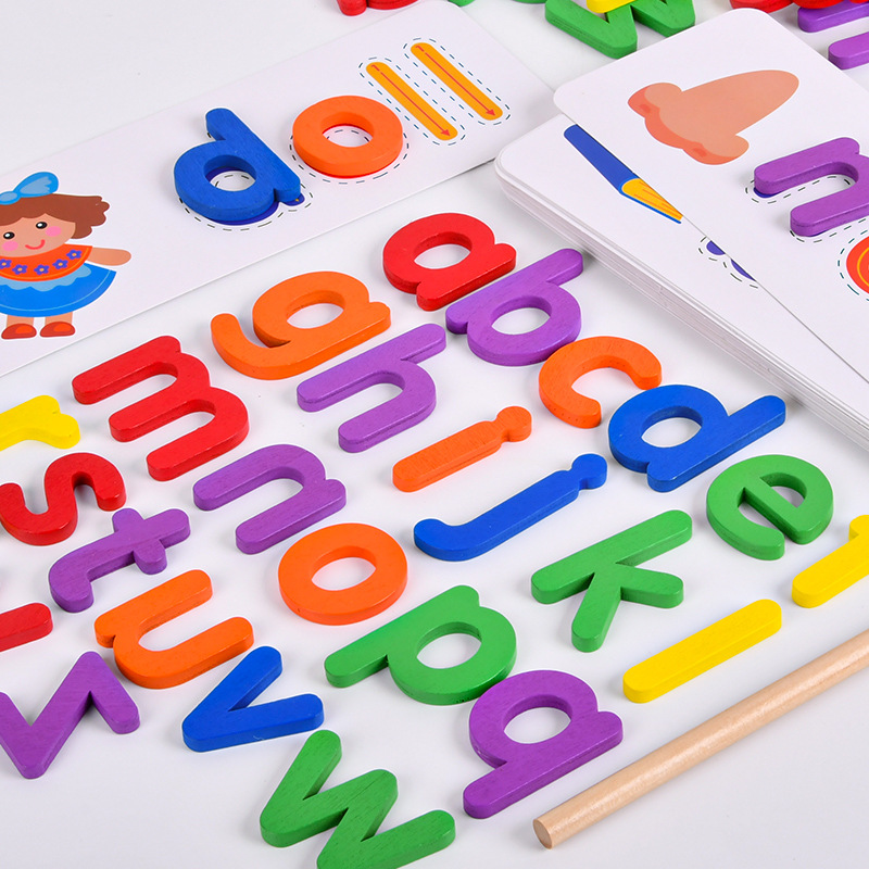 52 шт., деревянные развивающие – обзор и цена Kids Educational Games Learn English